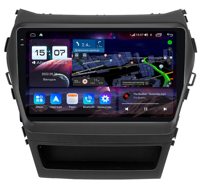 Штатна магнітола Abyss Audio QXR-9216 для Hyundai Santa Fe / IX45 2013-2017