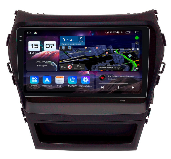 Штатна магнітола Abyss Audio QXR-9216 для Hyundai Santa Fe / IX45 2013-2017