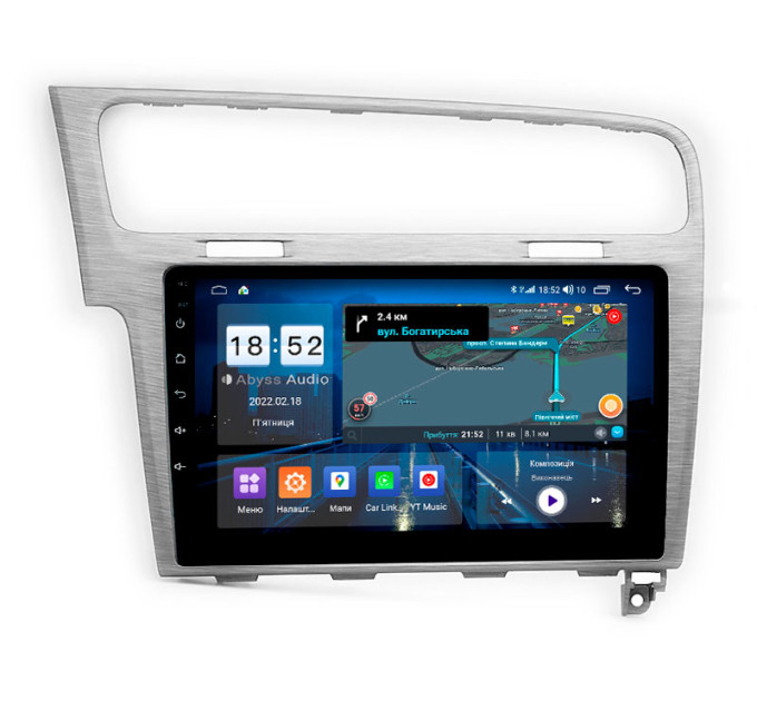 Штатна магнітола Abyss Audio QX-0105 для Volkswagen GOLF7 2013-2015 Gray