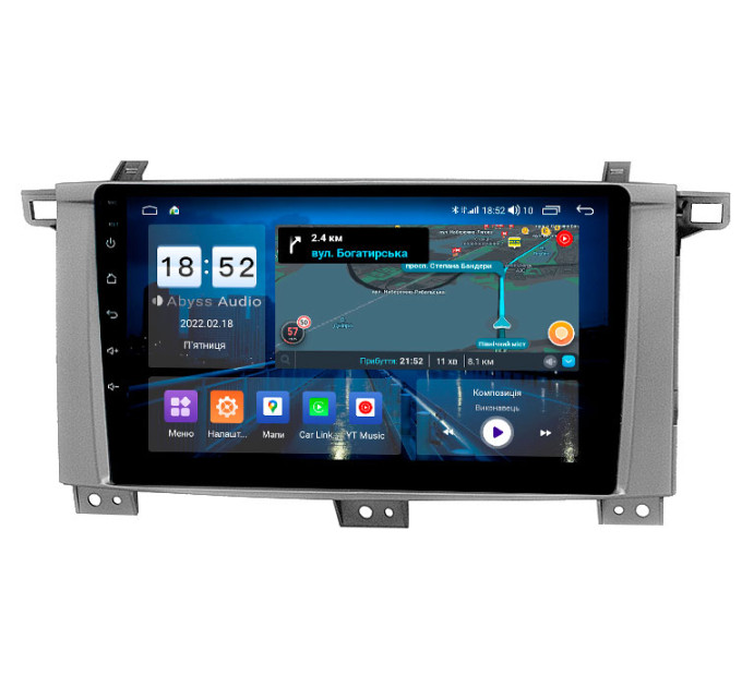 Штатна магнітола Abyss Audio QS-9140 для Toyota LANDCRUISER 100 GX 2005+