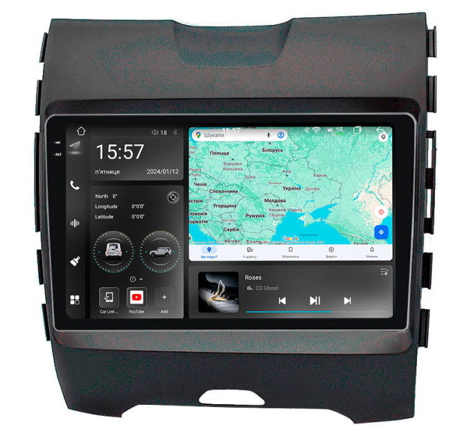 Штатна магнітола Abyss Audio WR-9251 для Ford EDGE 2015-2018