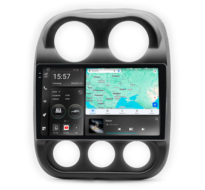 Штатна магнітола Abyss Audio WR-0180 для Jeep COMPASS 2010-2016