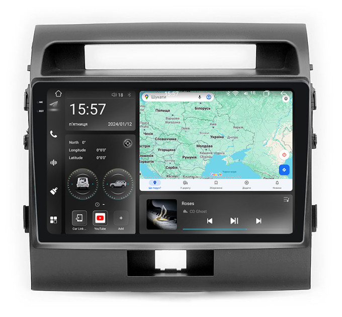 Штатна магнітола Abyss Audio WR-0142 для Toyota LANDCRUISER 200 2008-2012