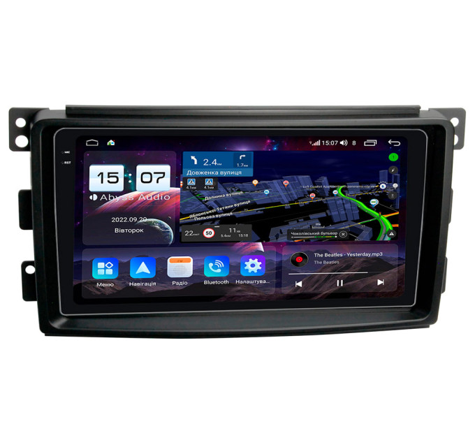 Штатна магнітола Abyss Audio QXR-9345 для Smart ForTwo 2007-2010
