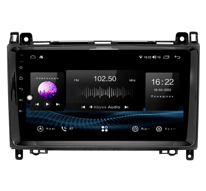 Штатна магнітола Abyss Audio SX-9309 для Mercedes A-klasse (W169), B-klasse (W245) 2004-2012