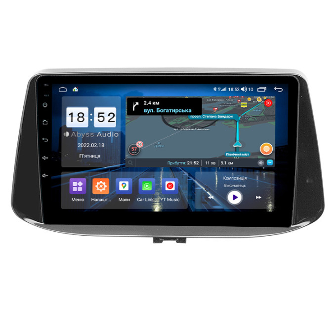 Штатна магнітола Abyss Audio QS-0223 для Hyundai i30 2017-2018