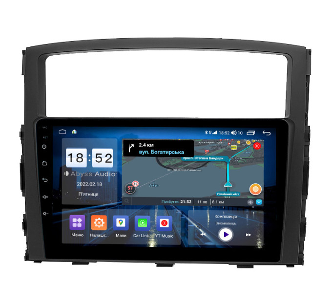 Штатна магнітола Abyss Audio QS-9247 для Mitsubishi PAJERO 2006-2012