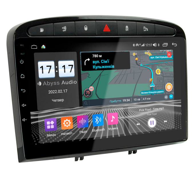 Штатна магнітола Abyss Audio QS-9236 для Peugeot 408 2011-2017