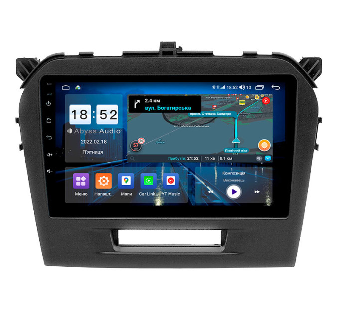 Штатна магнітола Abyss Audio QS-9256 для Suzuki Vitara 2016+