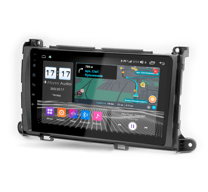 Штатна магнітола Abyss Audio QS-9158 для Toyota Sienna 2009-2014