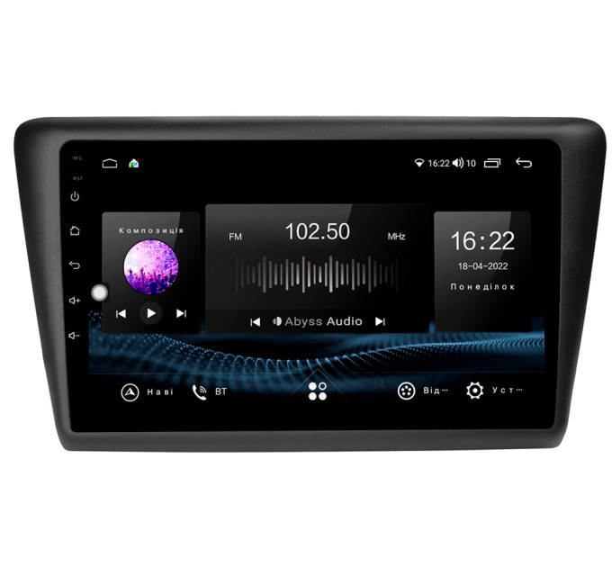 Штатна магнітола Abyss Audio SX-9342 для Skoda Rapid 2012-2019