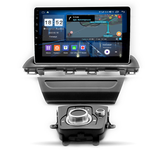 Штатна магнітола Abyss Audio QX-0226 для Mazda 3 2013-2016
