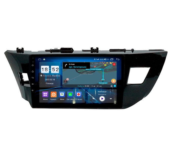 Штатна магнітола Abyss Audio QX-0123 для Toyota Corolla 2014-2016