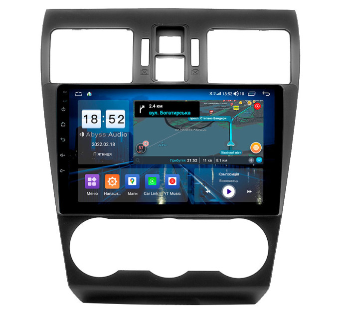 Штатна магнітола Abyss Audio QS-9265 для Subaru Forester 2013-2015