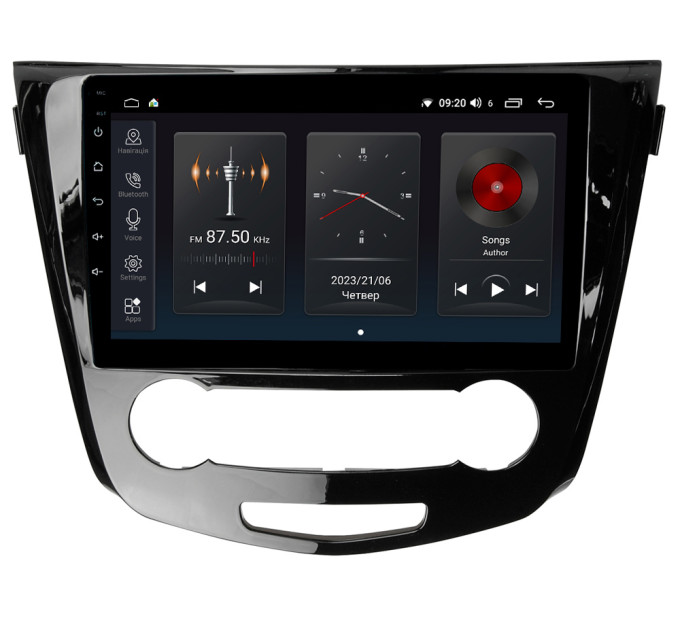 Штатна магнітола Abyss Audio SP-0175 для Nissan QASHQAI 2012-2016