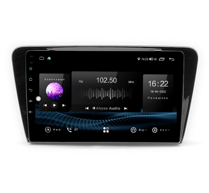 Штатна магнітола Abyss Audio SX-0116 для Skoda Octavia A7 2014-2020
