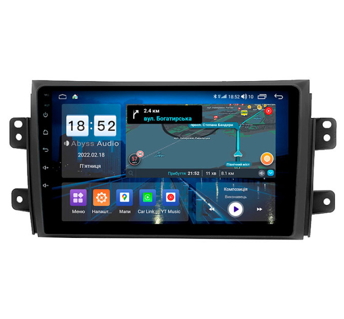 Штатна магнітола Abyss Audio QX-9257 для Suzuki SX4 2006-2012