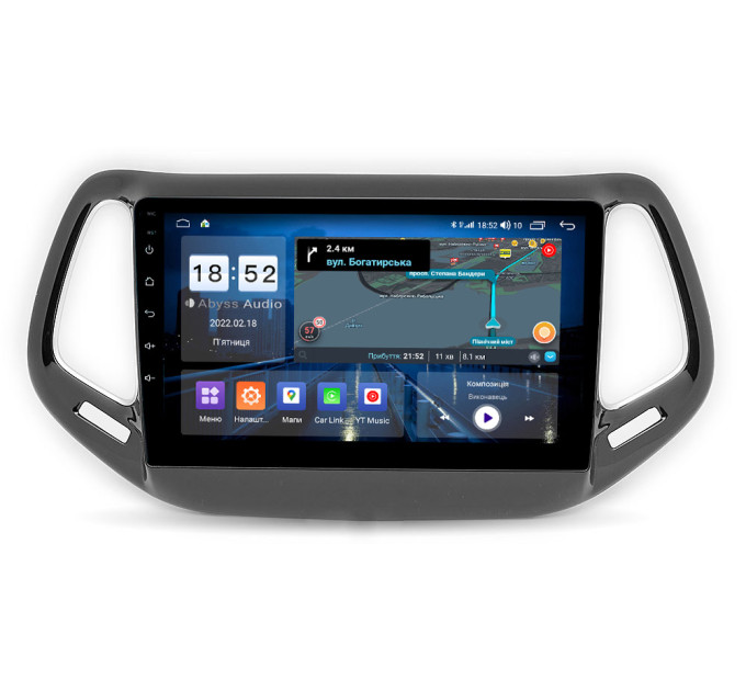 Штатна магнітола Abyss Audio QX-0181 для Jeep COMPASS 2017+