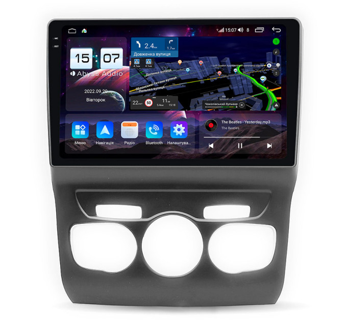 Штатна магнітола Abyss Audio QXR-9255 для Citroen Citroen C4L 2013-2016