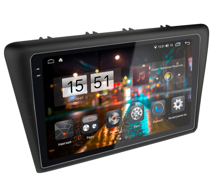 Штатна магнітола Abyss Audio QXR-9342 для Skoda Rapid 2012-2019