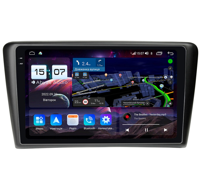 Штатна магнітола Abyss Audio QXR-9342 для Skoda Rapid 2012-2019