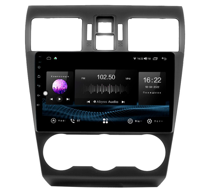 Штатна магнітола Abyss Audio SX-9265 для Subaru Forester 2013-2015