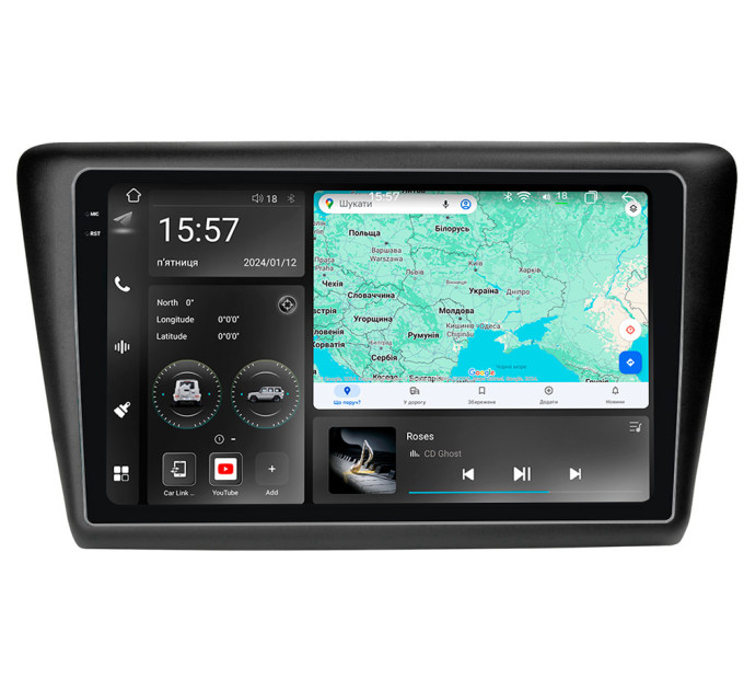Штатна магнітола Abyss Audio WR-9342 для Skoda Rapid 2012-2019