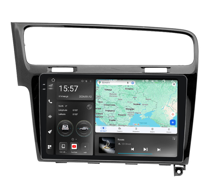 Штатна магнітола Abyss Audio WR-0105 для Volkswagen GOLF7 2013-2015 Gray