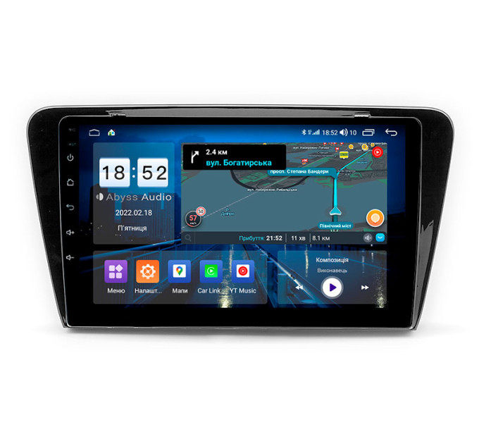 Штатна магнітола Abyss Audio QX-0116 для Skoda Octavia A7 2014-2020