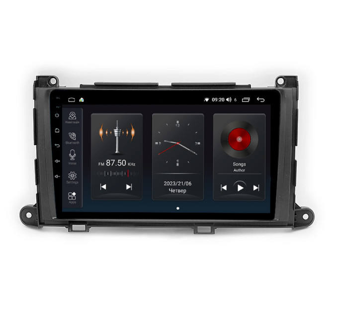 Штатна магнітола Abyss Audio SP-9158 для Toyota Sienna 2009-2014