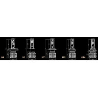 Світлодіодні лампи DriveX AL-02P H27(880) 6000K LED 36W 12В