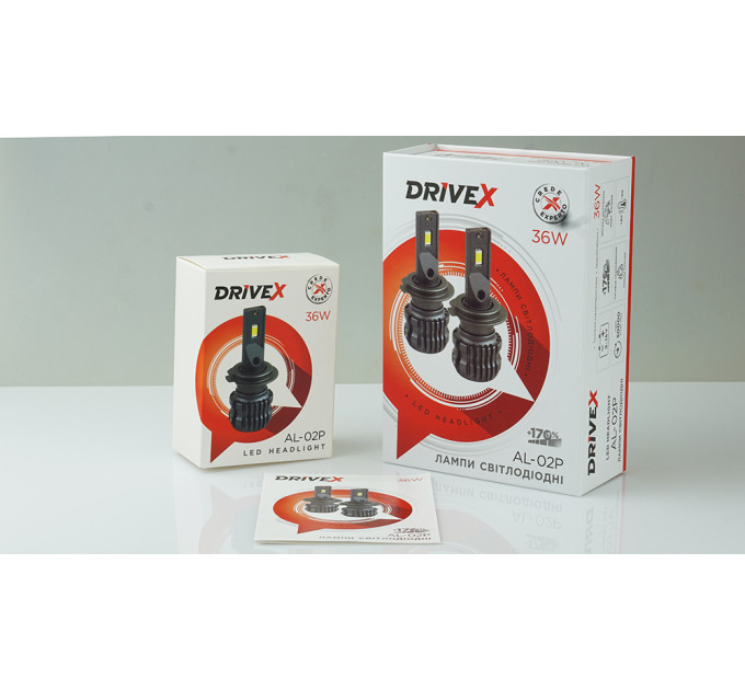 Світлодіодні лампи DriveX AL-02P H27(880) 5000K LED 36W 12В