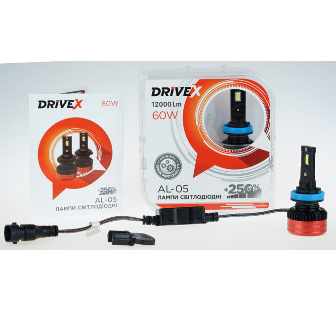 Світлодіодні лампи DriveX AL-05 HB4(9006) 5500K LED 50W CAN 12V