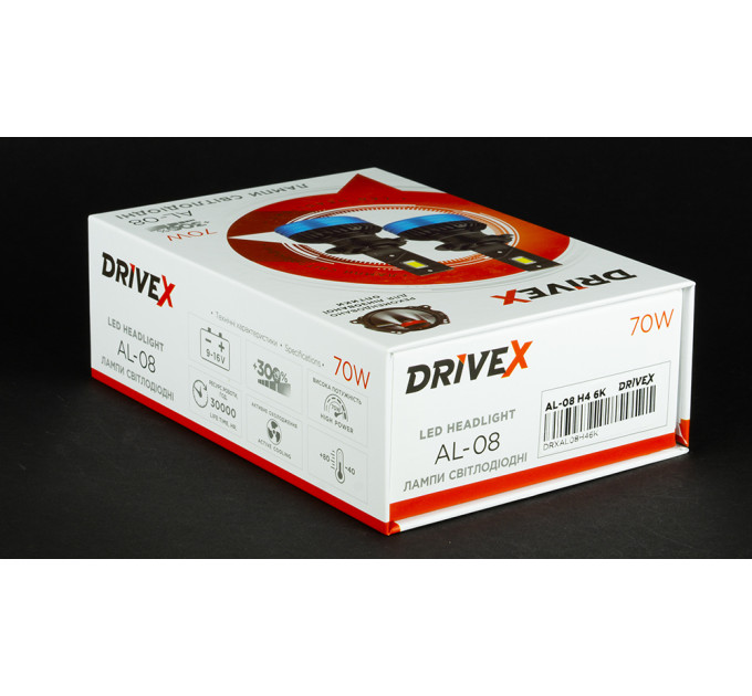 Світлодіодні лампи DriveX AL-08 H7 6000K LED 70W CAN 12V