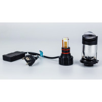 Світлодіодні лампи з лінзою DriveX LE-07 H4 H/L 6000K 55W 9-32V Світлодіодні лампи з лінзою DriveX LE-07 H4 H/L 6000K 55W 9-32V