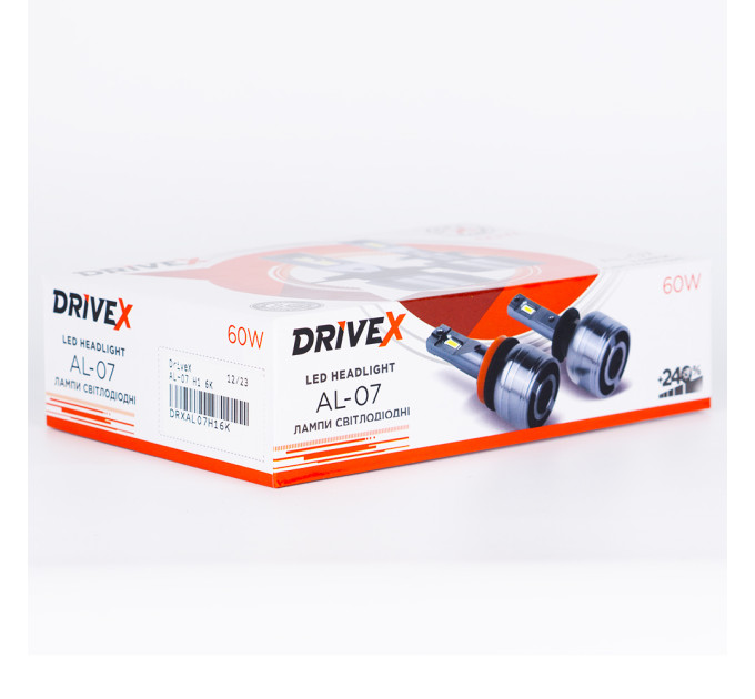 Світлодіодні лампи DriveX AL-07 H7M 6000K LED 60W CAN 12V