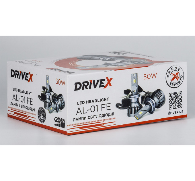 Світлодіодні лампи DriveX AL-01FE H1 6000K 50W 12V 9500Lm LED