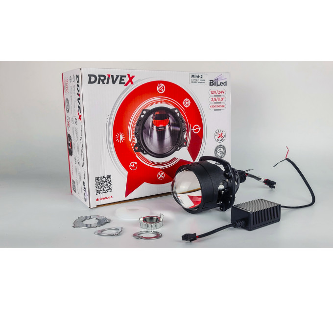 Світлодіодні лінзи DriveX Biled Mini-2 2,5" 35/40W 6000K