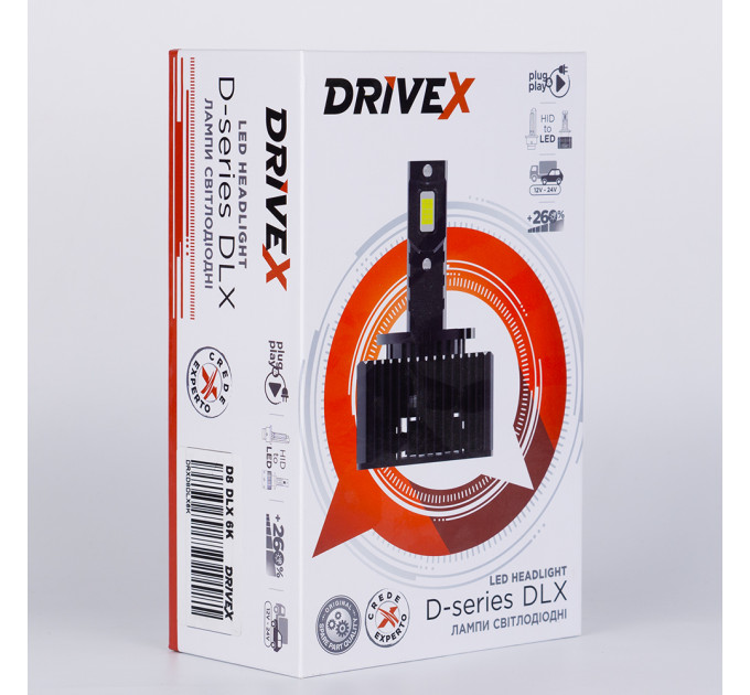 Світлодіодні лампи DriveX D8 DLX NEW series 50W 6000K CAN під штатний блок