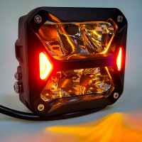 Фара додаткового світла DriveX WL SQ-105 DLX 3" DB+DRL 4L-20W OSR
