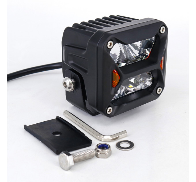 Фара додаткового світла DriveX WL SQ-106 DLX 3" SP+DRL 4L-20W OSR