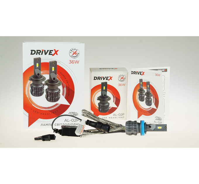 Світлодіодні лампи DriveX AL-02P H11 5000K LED 36W 12В