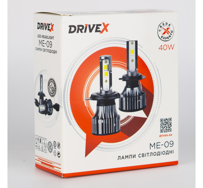 Світлодіодні лампи DriveX ME-09 H7 5500K LED