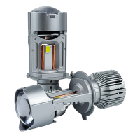 LED лампи автомобільні з лінзою DriveX LE-09 H4 H/L 40/50W 9-36V 6000K
