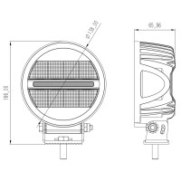 Фара додаткового світла DriveX WL R-110 DLX 5.5" DB+DRL 8L-40W OSR