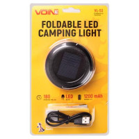Ліхтар для кемпінгу VOIN VL-53, 3W XPE/Power Bank1200mAh/сон. панель/складний (VL-53) Ліхтар для кемпінгу VOIN VL-53, 3W XPE/Power Bank1200mAh/сон. панель/складний (VL-53)