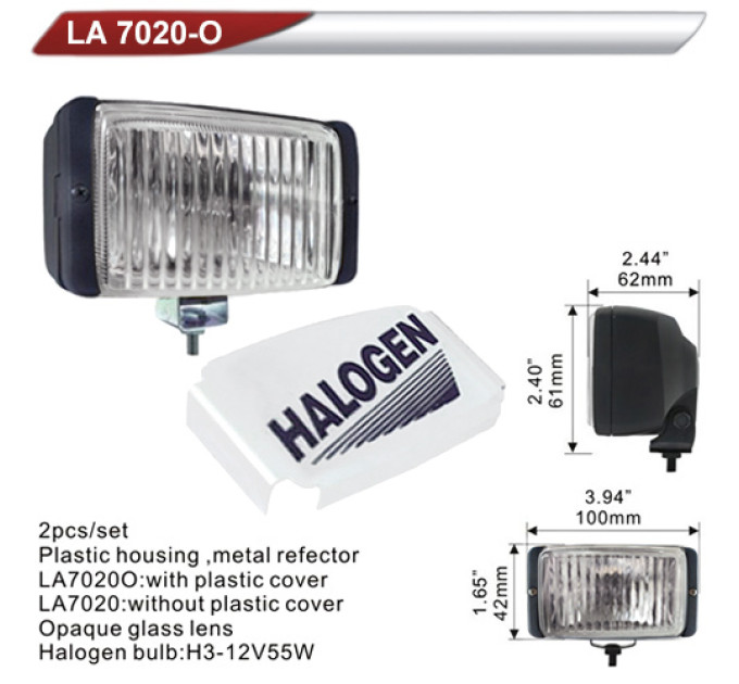 Фара додаткова DLAA LA 7020O-W