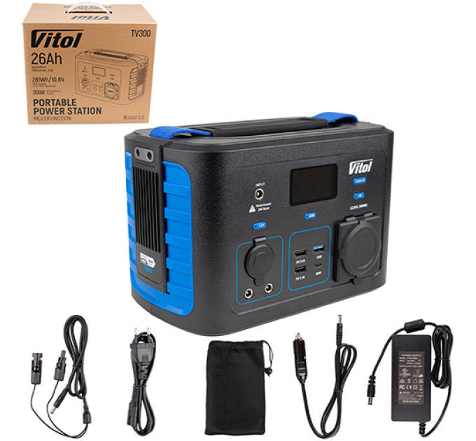 Портативна зарядна станція Vitol TV300