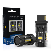 Світлодіодні лампи Infolight P27W (3156) Canbus Amber