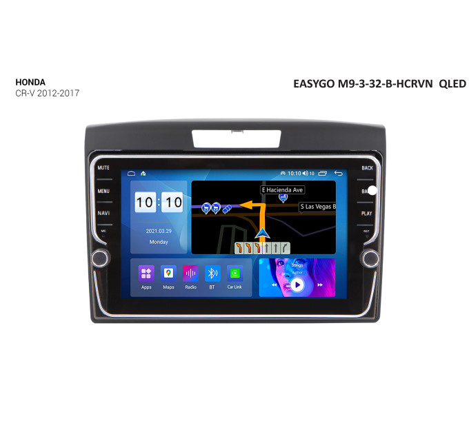Штатна автомагнітола EasyGo M9-3-32-B-HCRVN QLED Honda CR-V 2012-2017